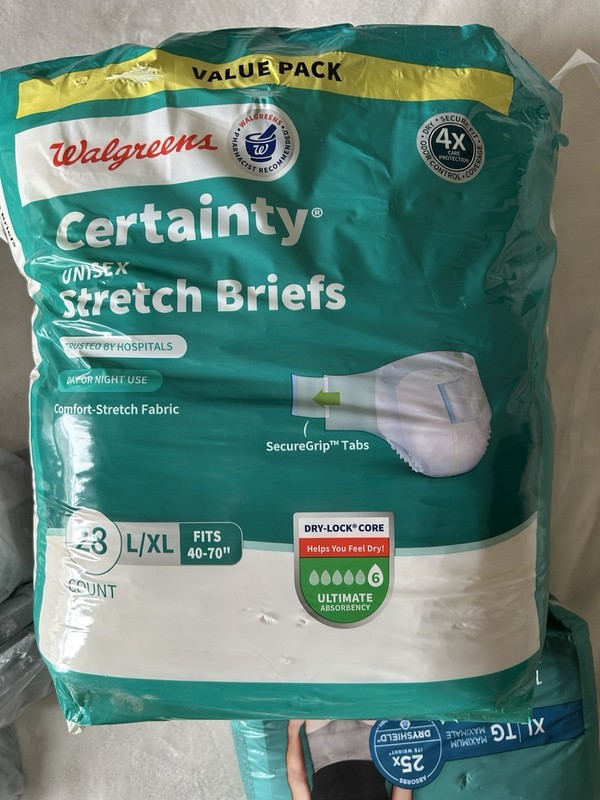 Men's Incontinent Underwear 15 Unopened & 27 Opened L/xl