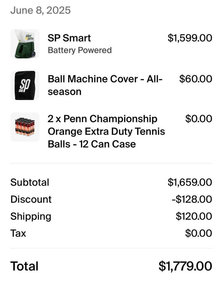 Silent Partner SP Entrenador de Tenis Inteligente Máquina de Pelota Sistema de Entrenamiento de Tenis Foto 2 de 2