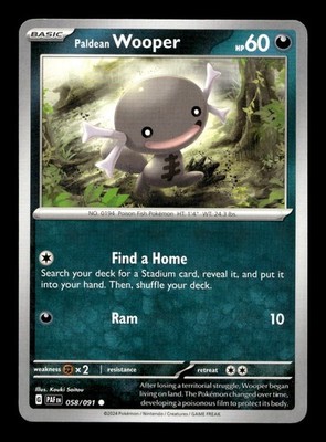 Wooper Quagsire Clodsire Pokemon Card! Holo/Reverse Ex Illustration Rare Cards!