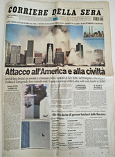 Corriere Della Sera - 11 Settembre 2001  - Torri Gemelle
