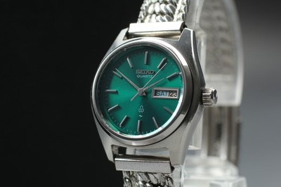 稼動品　SEIKO VINTAGE エメラルドグリーン 手巻き レディース腕時計 稼動品 SEIKO VINTAGE エメラルドグリーン 手巻き レディース腕時計の