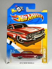 Hot Wheels 61 Impala 2012 New Models 3750 37247 Red