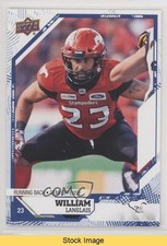 2019 Upper Deck CFL Blue William Langlais #15 READ l4n