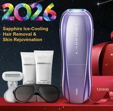 Ulike Air 10 IPL Hair Removal Device, Ice Cooling Skin Sensor for painless use