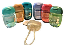 DISNEY PRINCESS POCKETBAC SANITIZER  HOLDER SET GIFT WRAP BATH BODY WORKS LOT 7