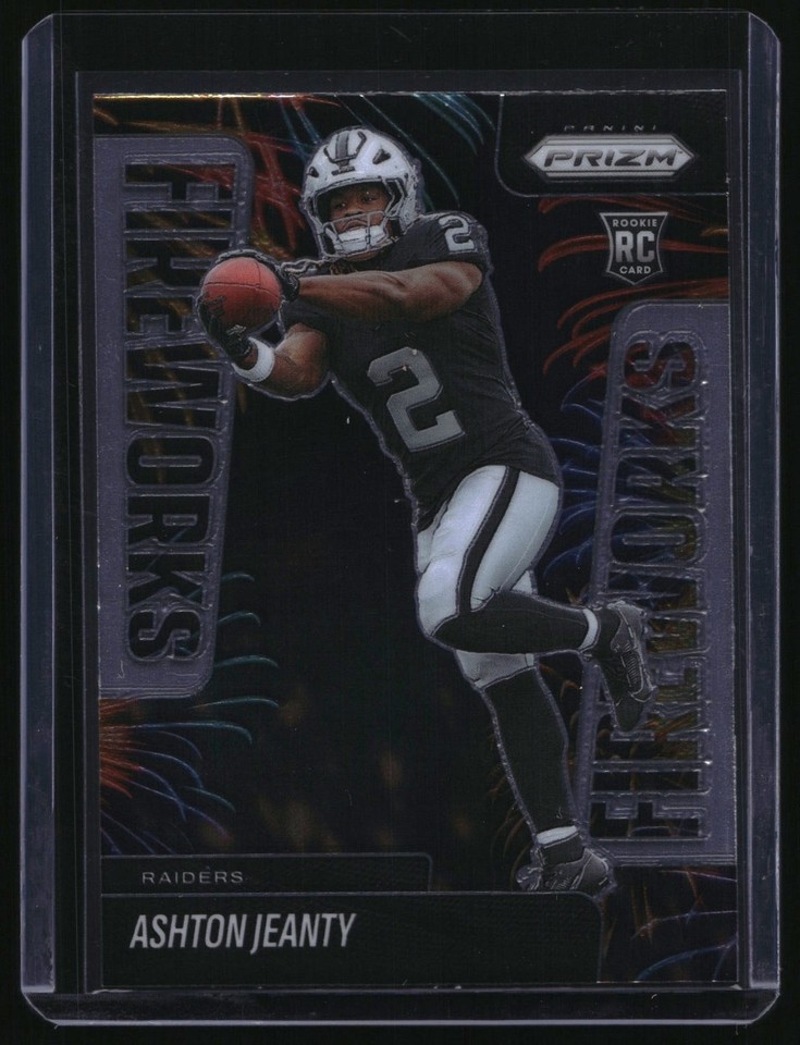 2025 Panini Prizm Fireworks #10 Ashton Jeanty RC Raiders