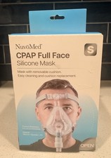 New NuvoMed CPAP Nasal Silicone Mask Size S Small  Headgear  Removable Cushion