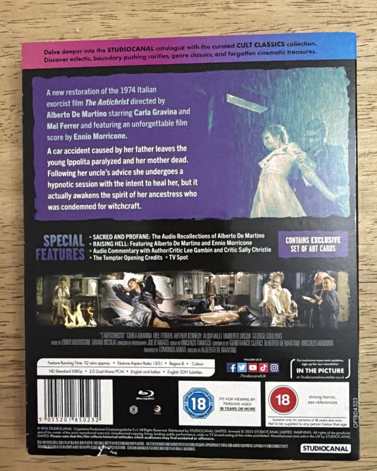 The Antichrist - Blu-ray  - Italian Horror - 1974 Exorcist Cult Classics -  - Image 2 of 4