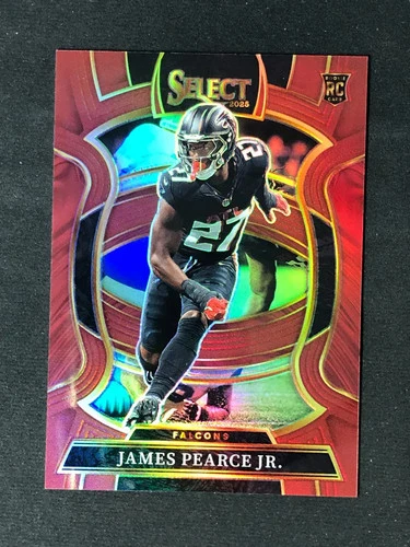 2025 Panini Select Concourse Maroon Prizm Rookie #48 James Pearce Jr. /149 YT92