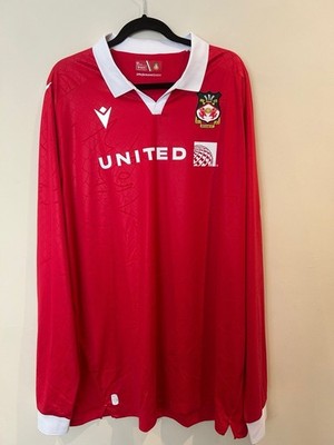 Wrexham Afc Herren Original Fußball Trikot Langarm Home 5XL