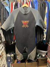 Hot Skins Wetsuit Mens Gray And Black Small Pre Owned Vintage 2000s