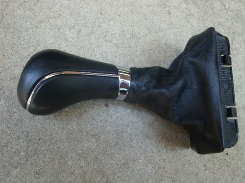 MERCEDES SL R230 03-11 SL500 SL550 SHIFTER KNOB LEATHER BOOT BLACK - Picture 2 of 5