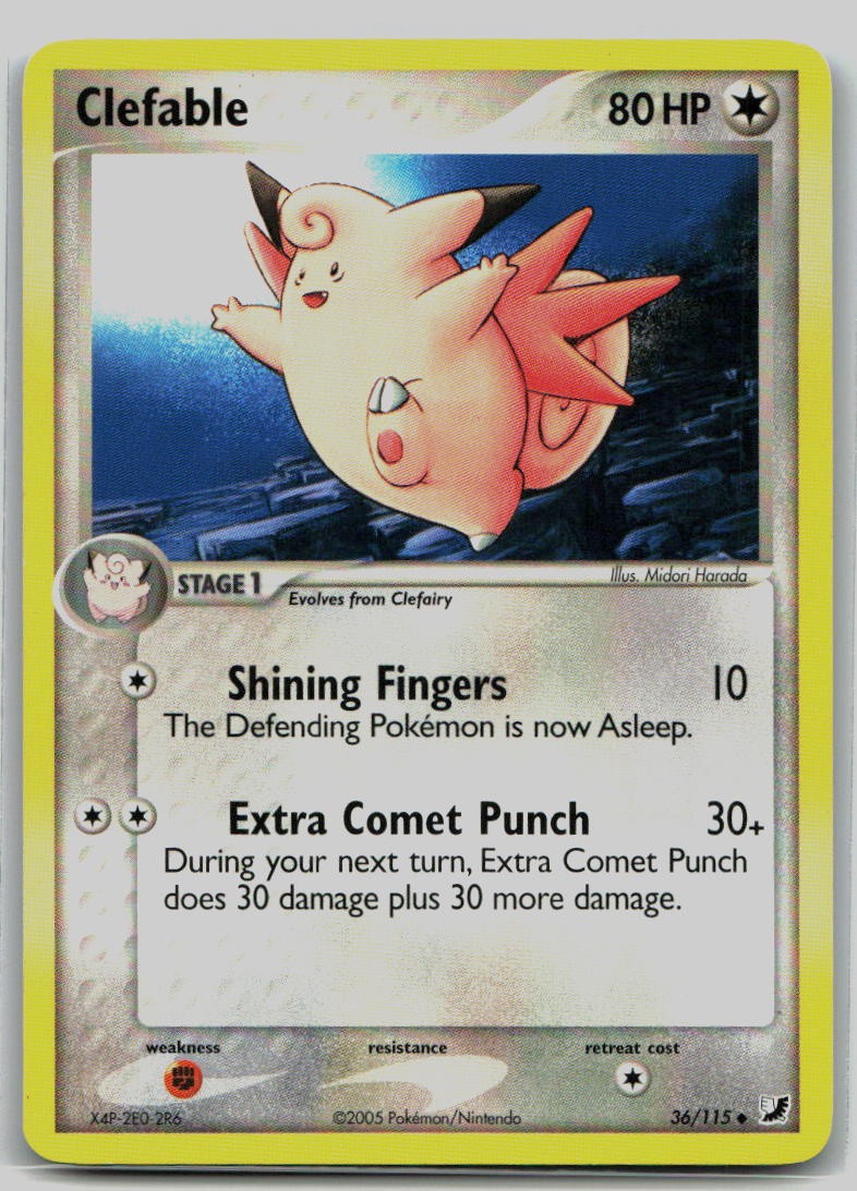 Clefable 36/115 Uncommon Unseen Forces