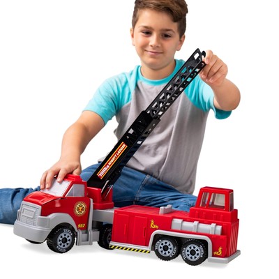 Steel Classics Hook N  Ladder Fire Truck   Made with Steel & Sturdy Plastic, ...