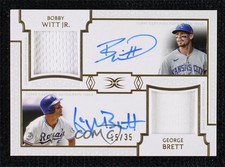 2024 Topps Definitive Collection 15/35 Bobby Witt Jr George Brett Auto HOF 06bg