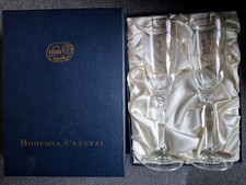 50th golden wedding Champagne Flute Glasses  - set of 2 