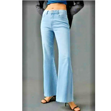  148 ANTHROPOLOGIE PILCRO HIGH RISE LIGHT WASH BOOTCUT FLARE JEANS 28