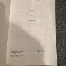 ANACONDA Original Skript Selten Rarität 1996