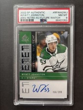 2022-23 Wyatt Johnston FWA SP Authentic Retro Future Watch Auto  #/399 PSA 8