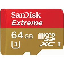 SanDisk Extreme 64 GB Class 10/UHS-I (U3) V30 microSDXC