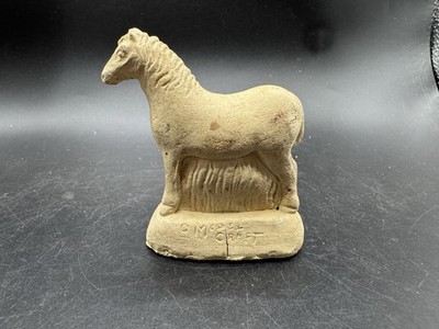 Vintage Model Craft Plaster Chalkware Horse Figurine Kay Stanley Mold Craft 3.5''