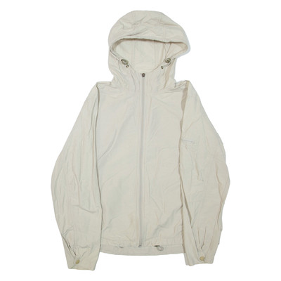 COLUMBIA Leichte Damenjacke Weiß Kapuze L