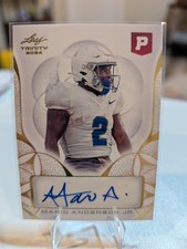 2024 Leaf Trinity Pristine Auction - Autographs Mario Anderson Jr. #BA-MA1