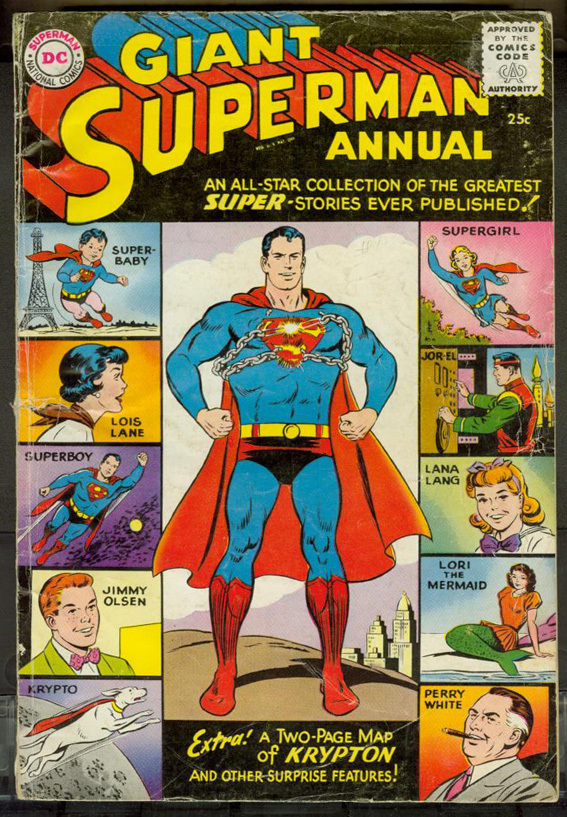 Giant SUPERMAN Annual #1, 1960, DC Comics - GOOD+ | eBay