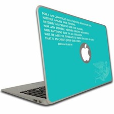 Romans 8:38-39 Bible Verse Macbook Air or Macbook Pro Skin - FREE SHIPPING