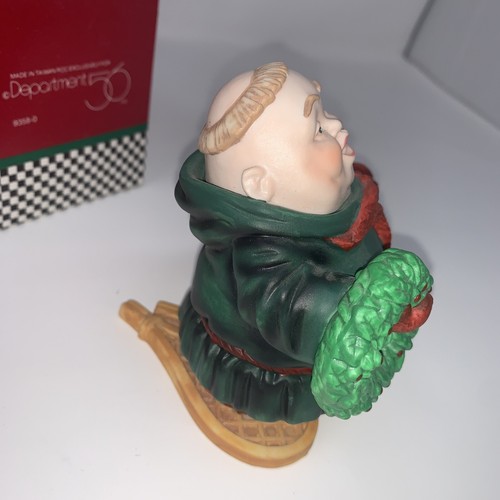 PREOWNED DEPT 56 MERRY MAKERS SIGMUND THE SNOWSHOER PORCELAIN FIGURE W/ BOX - Picture 4 of 7