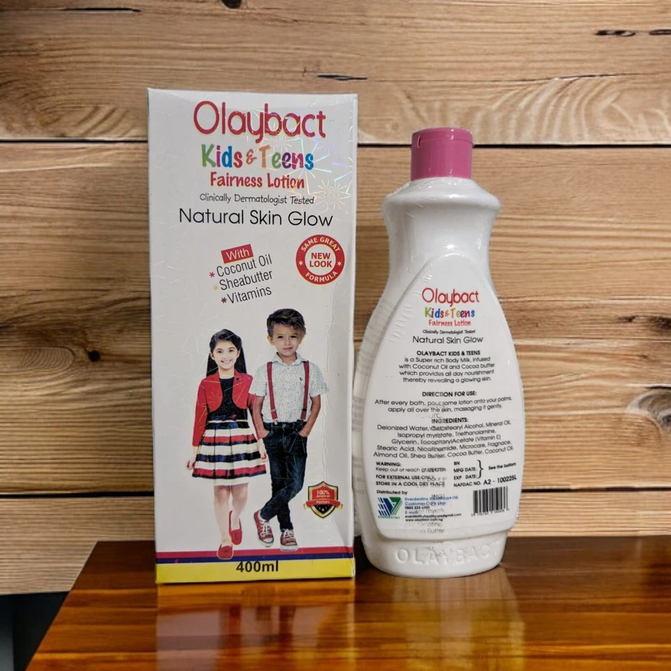 Olaybact Kids & Teens Natural Fairness Lotion 400ml - Image 3 of 4