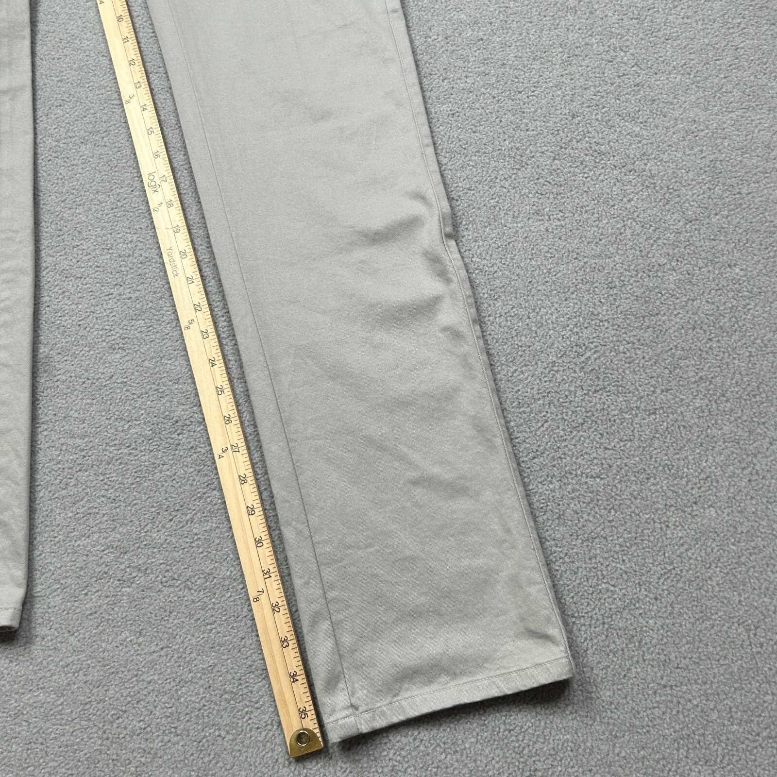 Peter Millar Pants Mens 34x36 Gray Chino Golf Trousers Pima Cotton