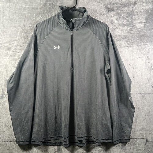 Camisas para hombre Under Armour HeatGear manga larga 1/4 cremallera suéter activo exterior XL - Imagen 2 de 9