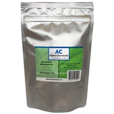 Zinc Sulfate Monohydrate Powder - 35.5% Zn - 1 Pound