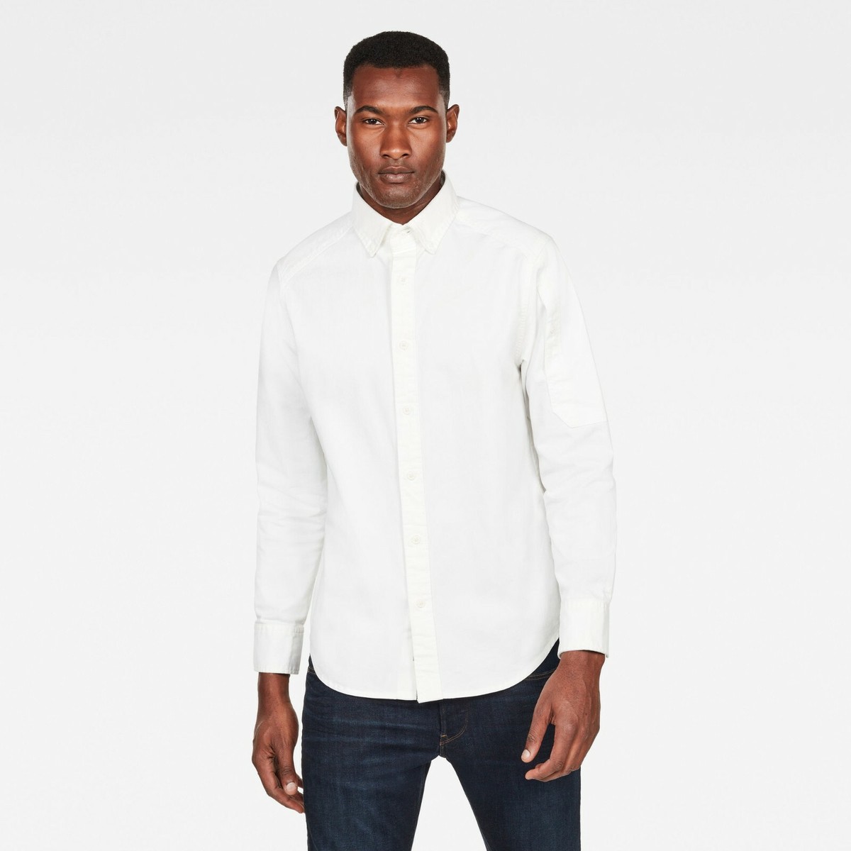 New G-Star Raw Stalt Denim Straight Shirt XS White jeans gstar g
