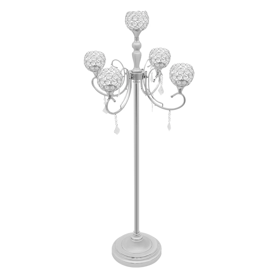 5 Arm 49 Inch Floor Candle Holder Wedding Centerpieces Party Decor Candlestick - Image 4 of 4
