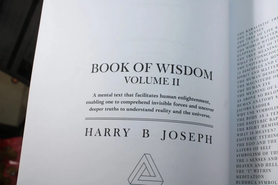 Book of Wisdom Volumes 1 & 2 by Harry B. Joseph (Limited Paperback Bundle) - Image 4 of 4