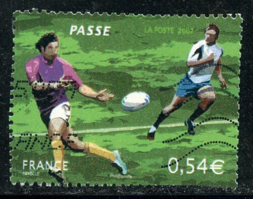 TIMBRE FRANCE OBLITERE N° 4068 // SPORT // RUGBY / LA PASSE - Photo 1/1