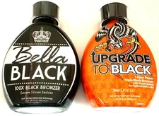 Bella Black 100X Bronzer & Ed Hardy Upgrade To Black Tanning Bed Lotion
