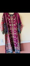 Indian/Pakistani Designer Shirt Full Embroidery Size Medium