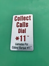 Vintage Coin Payphone Plaque Sign Sticker Plaque Metal GTE Verizon Frontier New