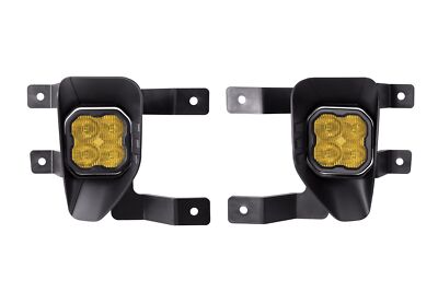 Diode Dynamics SS3 Amber Pro Fog Light Kit W/Backlight For 2019 Chevy 1500 LD