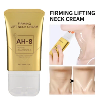 UTOGRU Firming Neck Cream with Roller Massage - Anti-Ageing Hydration for Crepey Skin