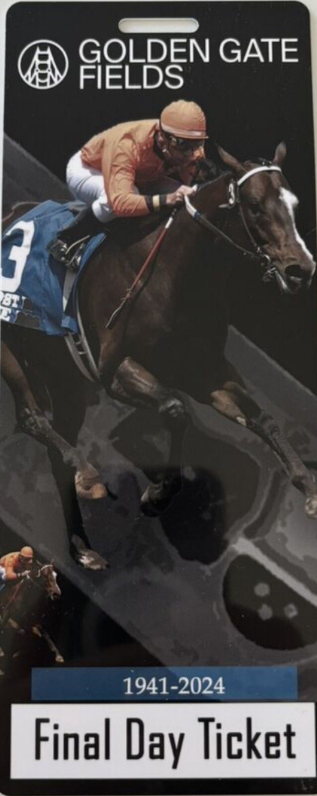 Golden Gate Fields Racetrack Final Day Ticket Stub June 9 2024 Memorabilia