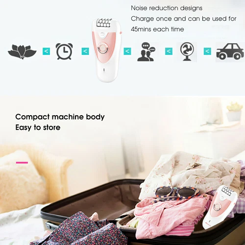 2 in 1 Hair Removal Machine Epilator For Women Cordless Rechargeable Body Facial - Picture 15 of 15
