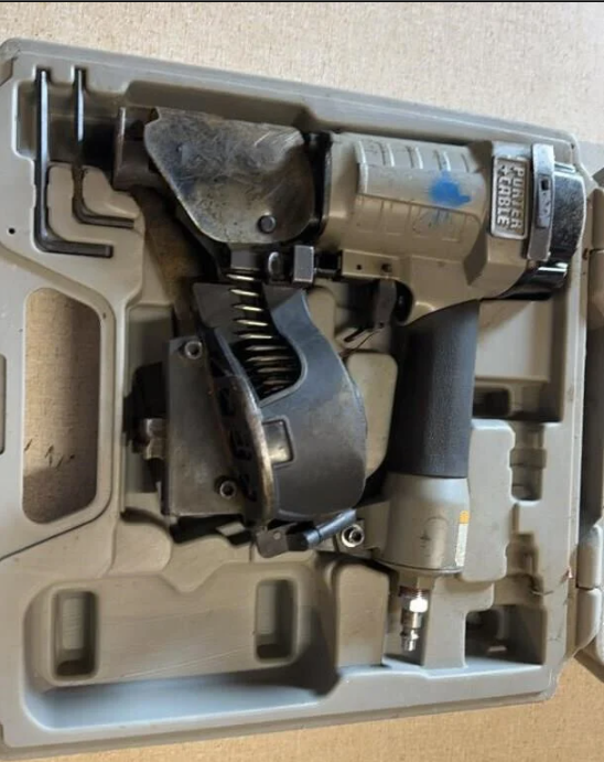 PORTER CABLE RN175A PNEUMATIC AIR ROOFING COIL NAIL GUN NAILER 11 GA. 7