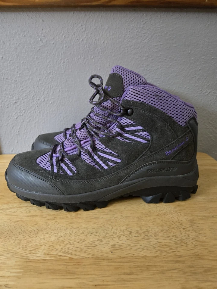 Bearpaw Tallac Women's Size 9.5 Waterproof Hiker Boot Purple and Gray - Image 3 of 4