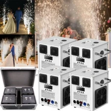 4X 700W Cold Spark Firework Machine Stage Effect Wedding DJ Party DMX w/Case