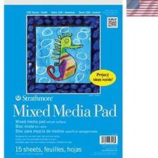 Inspiring Young Artists: 9x12 Mixed Media Paper Pad - 60 Sheets, Made in the USA