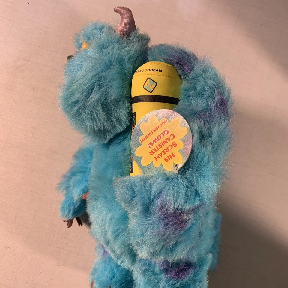 Disney Monsters Inc Talking Sully 2001 con bote Glowing Scream 14"" Foto 3 de 4